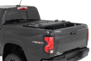 Chevrolet Colorado Hard Low Profile Bed Cover - Rough Country - Tri-Fold - '15-'24 Chevrolet Colorado Hard Low Profile Bed Cover - Rough Country - Tri-Fold - '15-'24